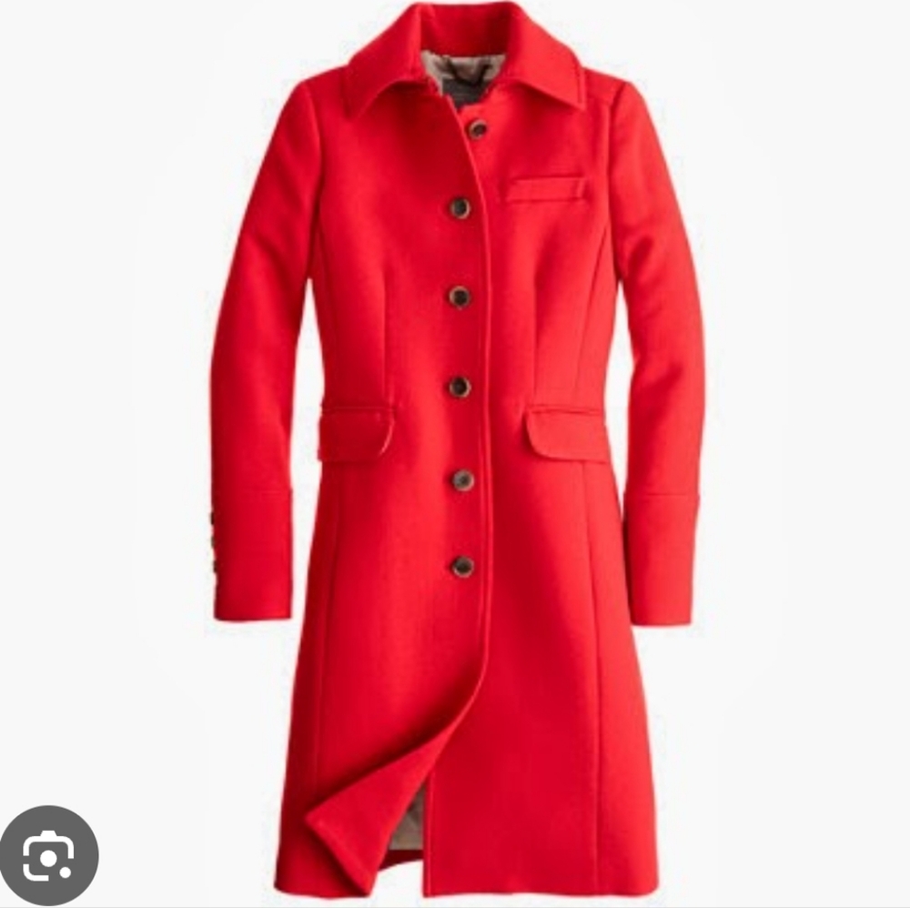 Elegant Red Women's Coat